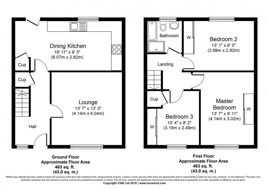 Floorplan for Blairmuir Terrace, Broxburn, EH52