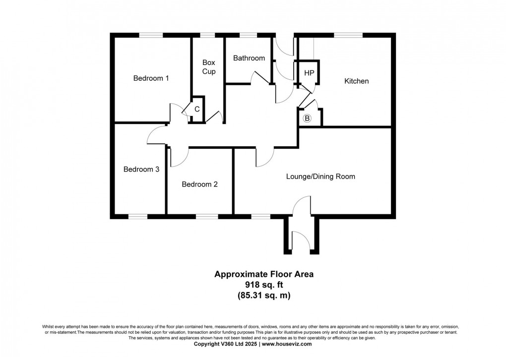 Floorplan for Melbourne Street, Livingston, EH54